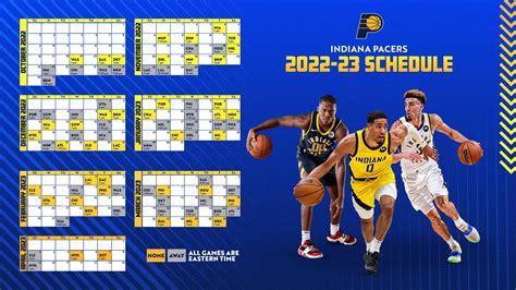 pacers schedule 2022